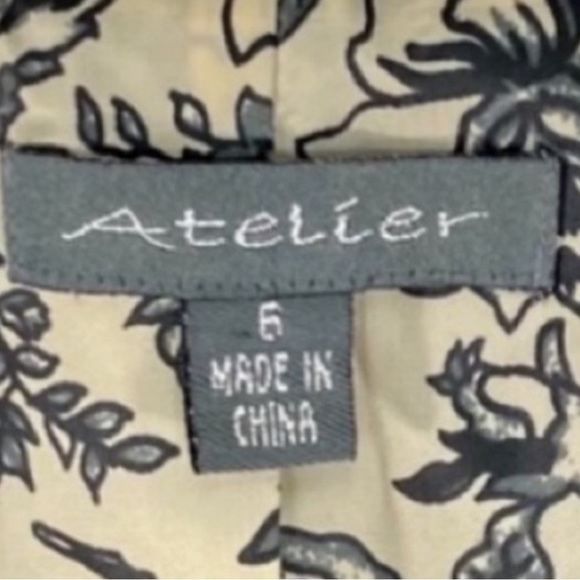 ATELIER striped floral lined jacket 6 - Picture 9 of 11